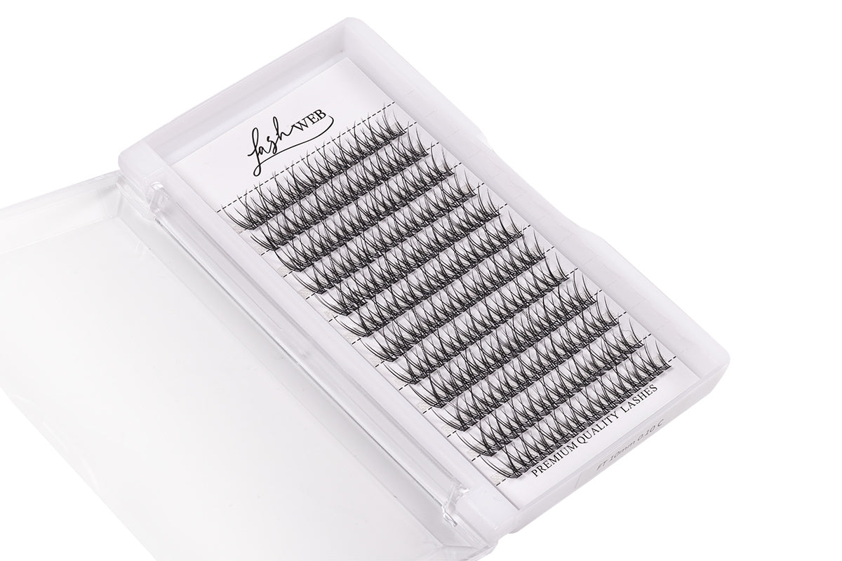LashWeb MAX fishtail lash clusters 10mm