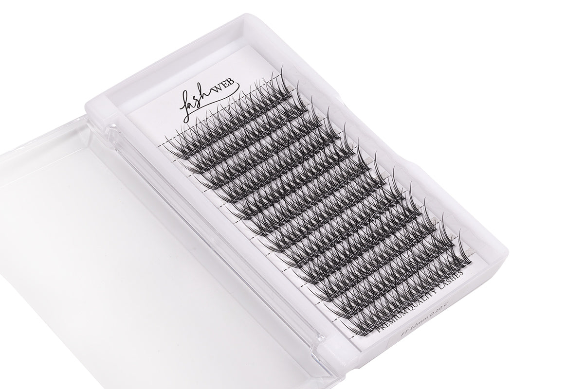 LashWeb MAX fishtail lash clusters 12mm