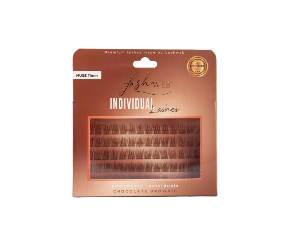LashWeb MUSE ripsmetutikud 11mm (pruunid)